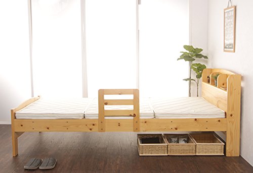 Amazon｜サイドガード付きすのこベッド シングルベッド フレームのみ